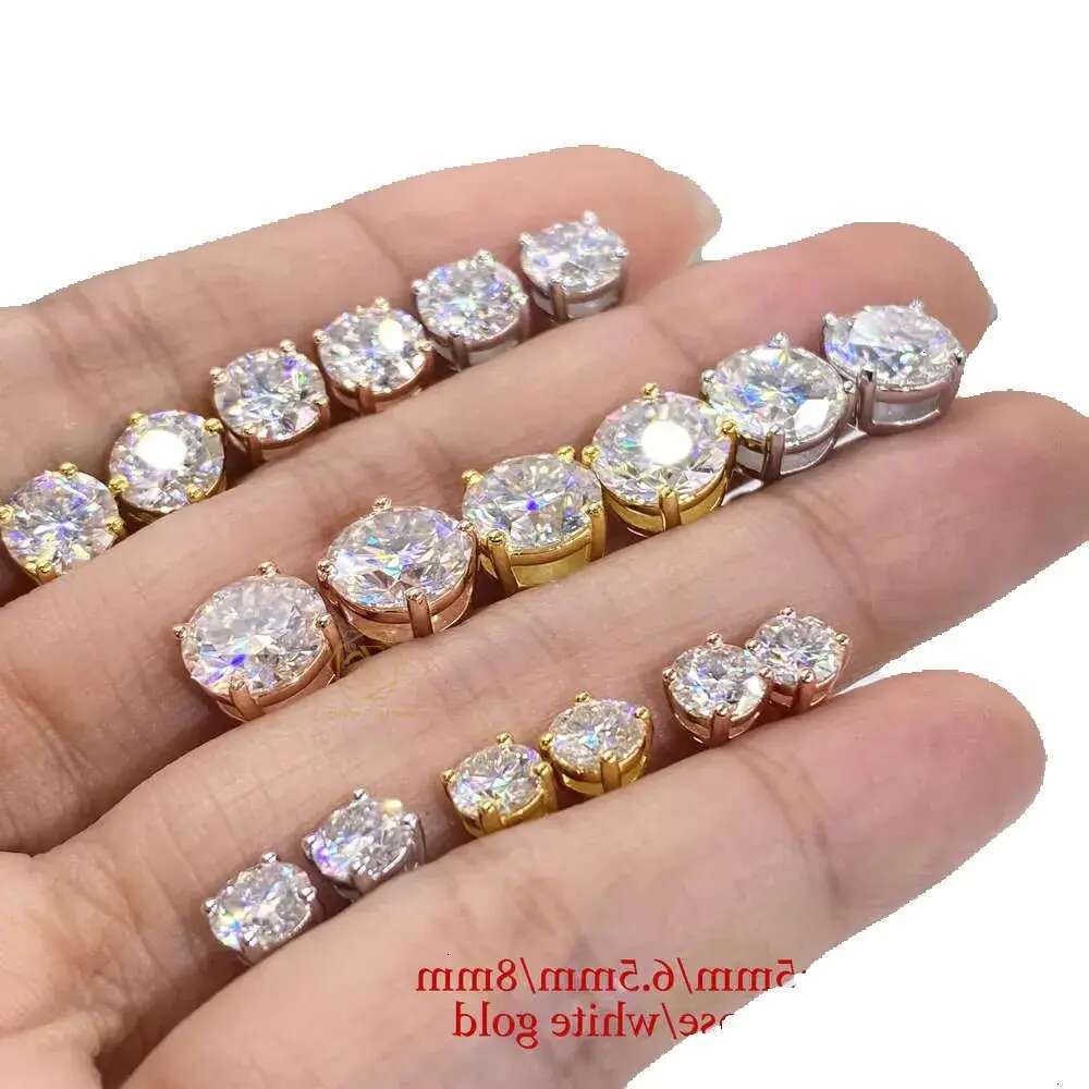 Screwback earring 3mm-10mm piercing jewelry 4 prongs set CVD HPHT lab grown stud in VVS Elegant Dazzling designer bag