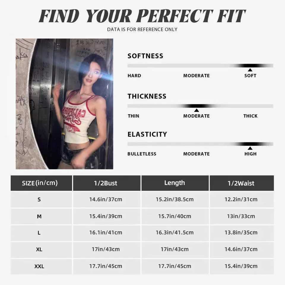 2025 new Contrast Letter Camisole womens summer outfit slim fit beautiful Hong Kong style spicy girl short top seriesXJ250508