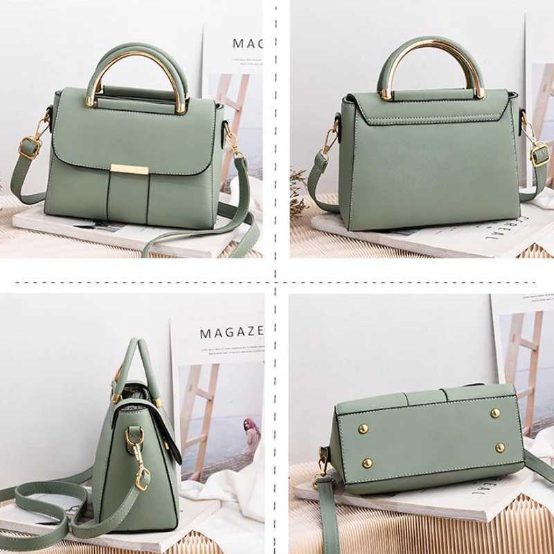Womens simple handbag PU leather shoulder bag fashion small handbag designer cross body bag daily womens shopping handbag Z250509-1