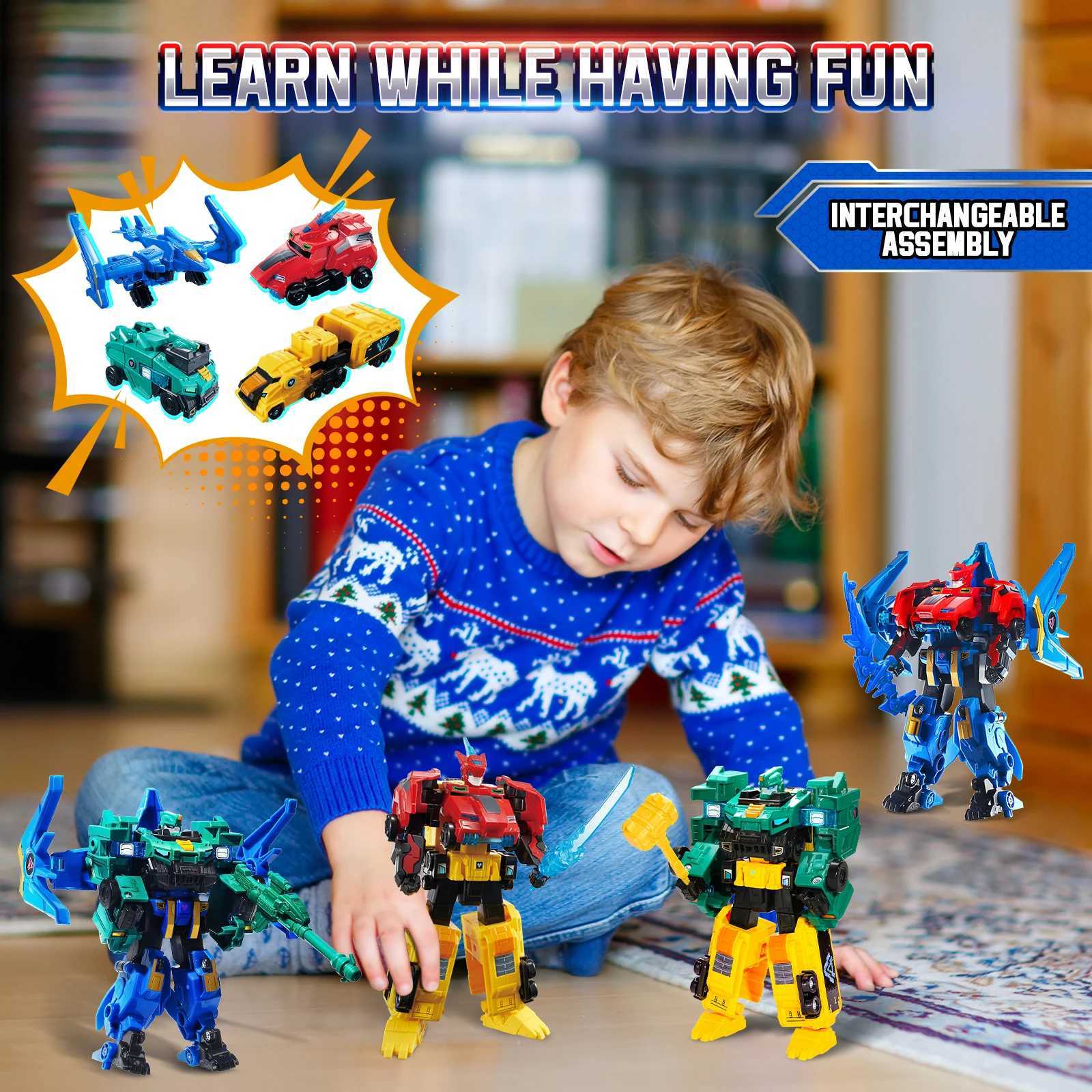 Quantum Heroes Dinoster 2-IN-1 Stego Blast Wing Transfrom from Car to Robot Action Figure Anime Deformation Kid Toys GiftT250509