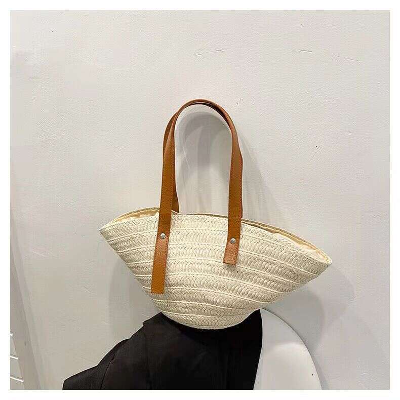 Beach Bag Shell Woven New Single Shoulder Portable Leisure Beach Grass Summer Handmade Women S Bag Trend KQ