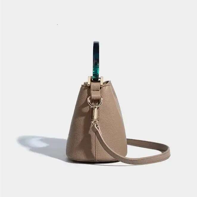 Designer Bag 2025 2024 New Fashion Simple Shoulder Crossbody Bagsbrand Design High Quality Genuine Leather Hand-Held Bucket Bag For Women Luxury Bag