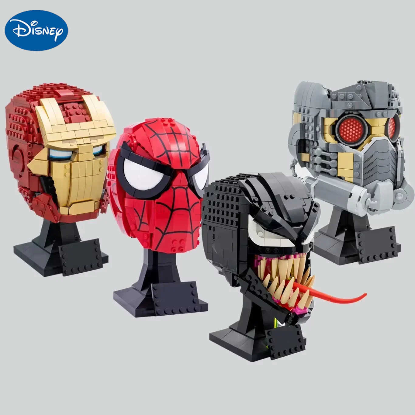 Disney Minis Disney Marvel Venom Ironm Spiderman Star-Lord Ironman Avengers Heroes Model Building Blocks Bricks Toys Gifts W250509
