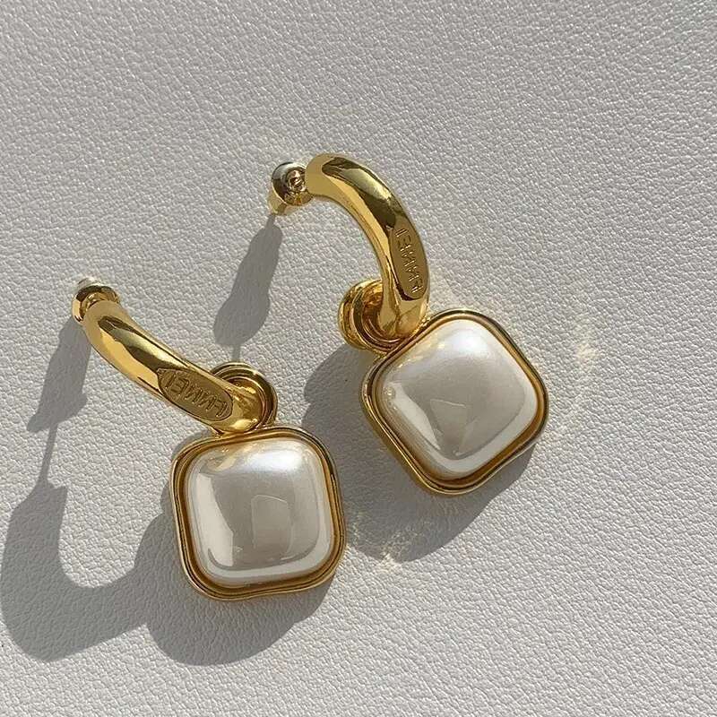 Pearl Earrings Designer Women Plated Brand Letters Gold Stud With Box For Party Weddings Jewelry Gift designer bag