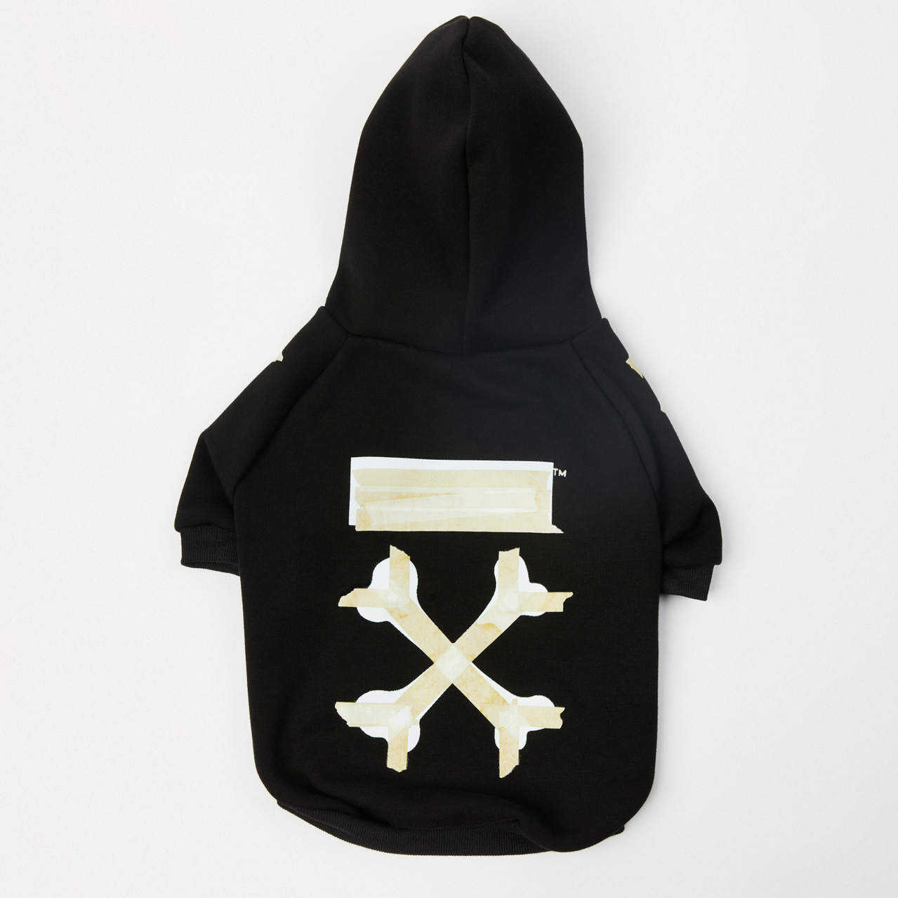 Dog Hoodies, Soft Dog Sweater, Dog Bone and Zebra Crossing Print Dogs Coats, Warm Fleece Pet Clothes Hooded Sweatshirt for Small Medium Large Dogs Boy