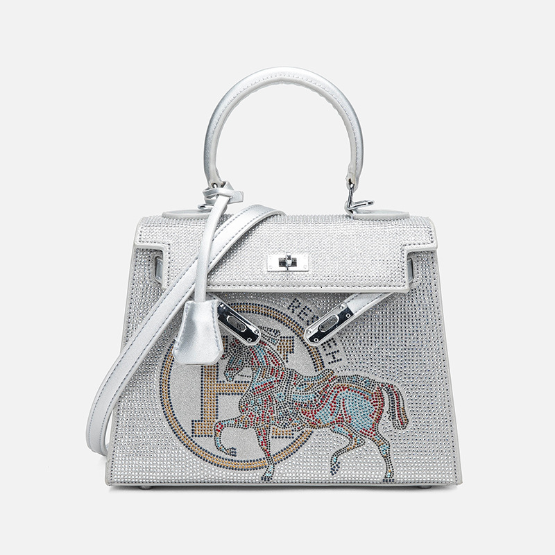 Freight Free New Women's Designer Bag Best-selling Diamond Handbag 2025 Internet Celebrity Multi-function Messenger Bag Handbag Dinner Dress Bag 