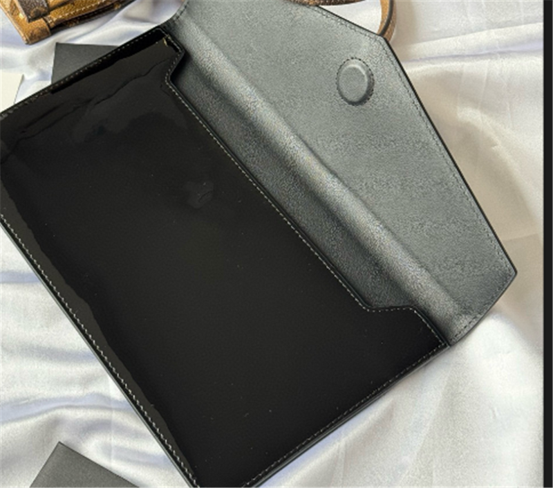 Genuine Leather Clutch For Women's Handbag Purses Glossy Leather Clutches sold with box