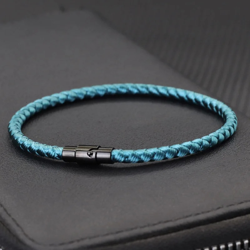Simple Luck Red Rope Bracelet Men Women Handmade Colorful Magentic Buckle Grade A 4mm Keel Thread Braclet Couple Leisure Jewelry 250509