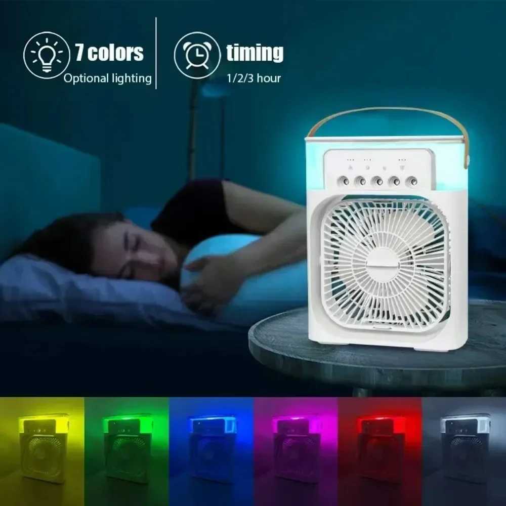 Summer Cooling Fan Desktop Humidifier New Five-hole Spray Fan USB Portable Practical Hydrocooling Indispensable Chiller Office X250508