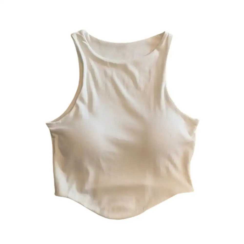 Womens Sports Tops Sexy Tank Top Summer Autumn Comfortable U Sports Bra Off Shoulder Sleeveless Camisole Ladies Slim UnderwXJ250508