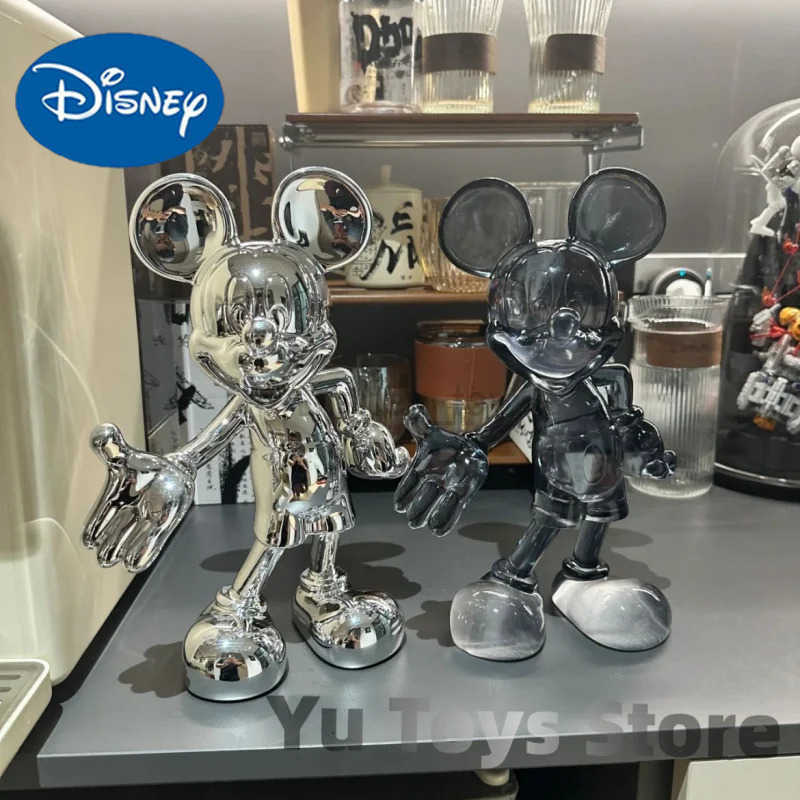 Disney 2025 20-30cm Minnie Mouse Drcor Figure Resin Statue Anime Figures Simple Modern Collection Dolls Fashion Toys Living Room Deco Y250509