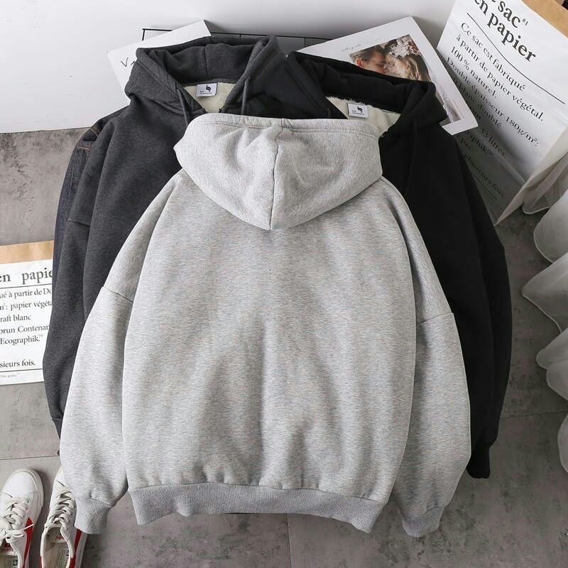 Sweatshirt 2024 early spring new item, autumn winter niche hooded design with plush thickened men's and women's outerwear