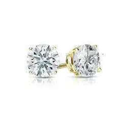 Wholesale Vvs Dia Earring Factory Price 10k 14k Solid Gold Round Brilliant Cut Moissanite Hoop Stud Earrings Men Women designer bag