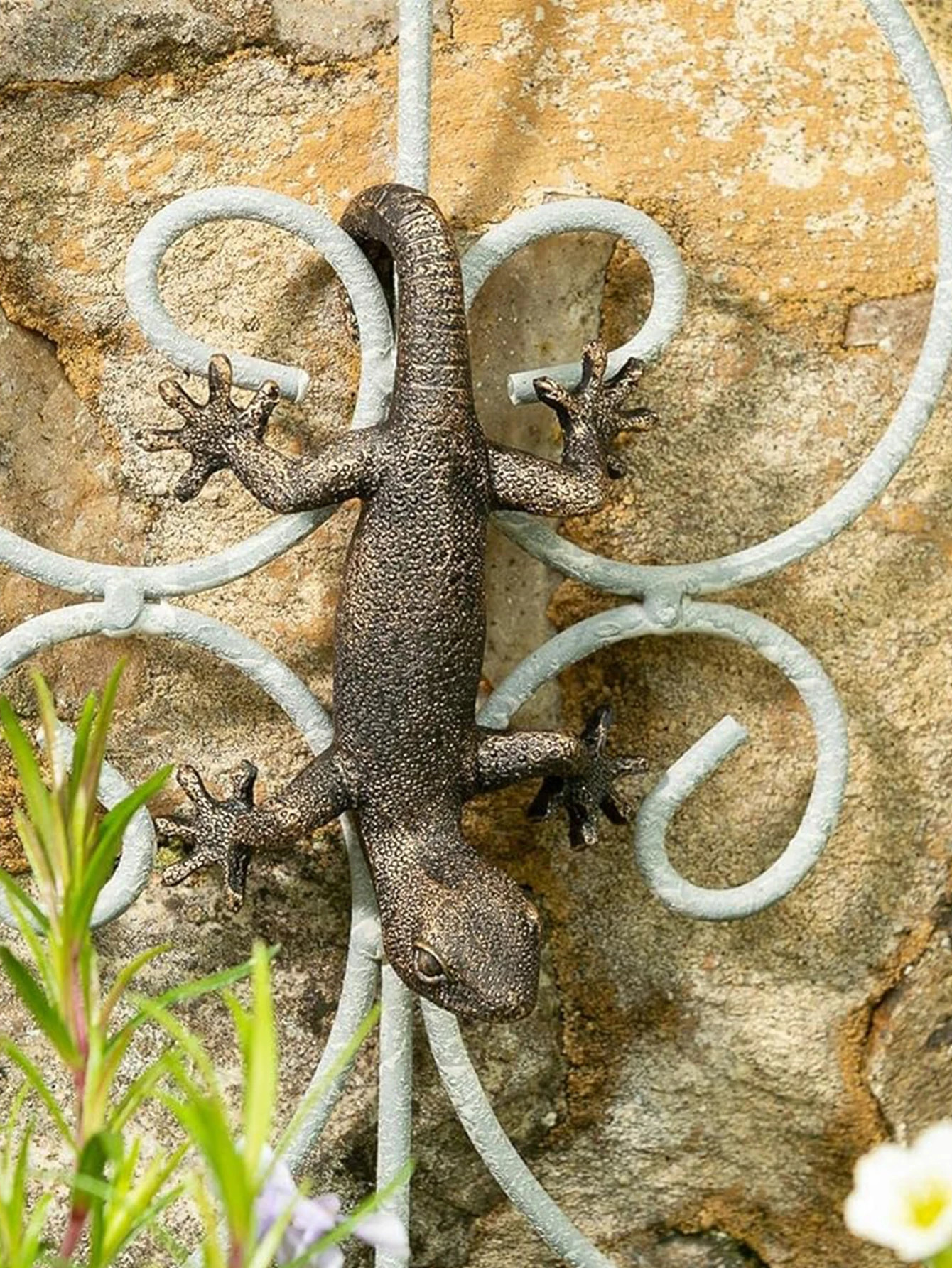 1pc Planter Figurine Plant Planter Gecko Hanging - Decorative Patio Art Ornament for Patio Yard and Garden Planter Decoration 250428