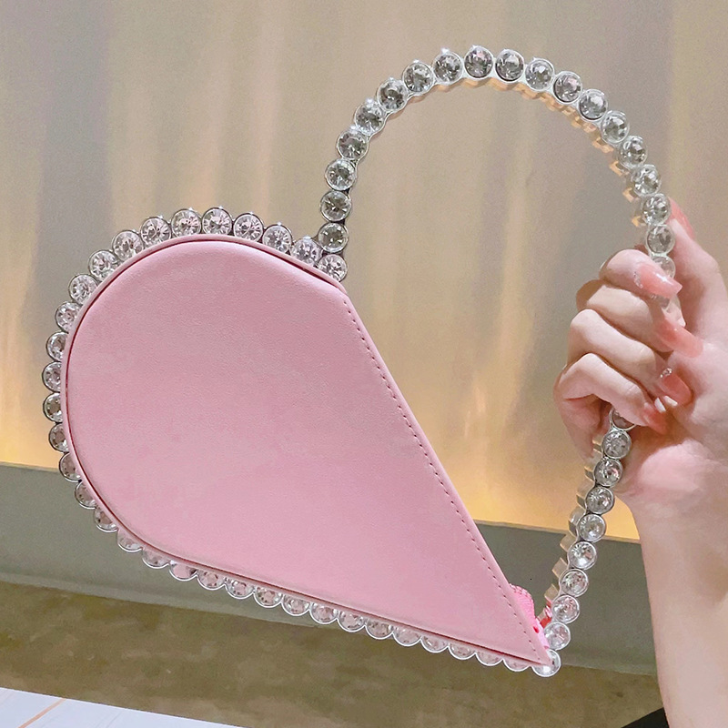 Free Shipping New Love Series Women's Designer Bag Inlaid With Diamonds Love Handbag Internet Celebrity Same Style Wallet High-quality Dinner Dre