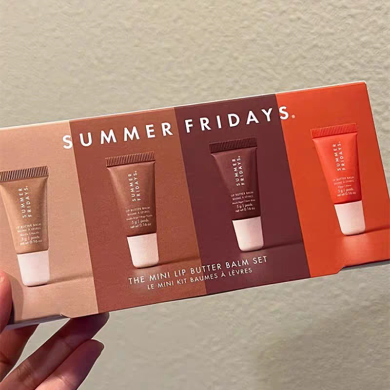 Mini Deep Moisturizing Lip Glaze Set 4pcs Lip gloss Makeup Gift Box Moisturize Smooth Oil Jelly Lipsticks