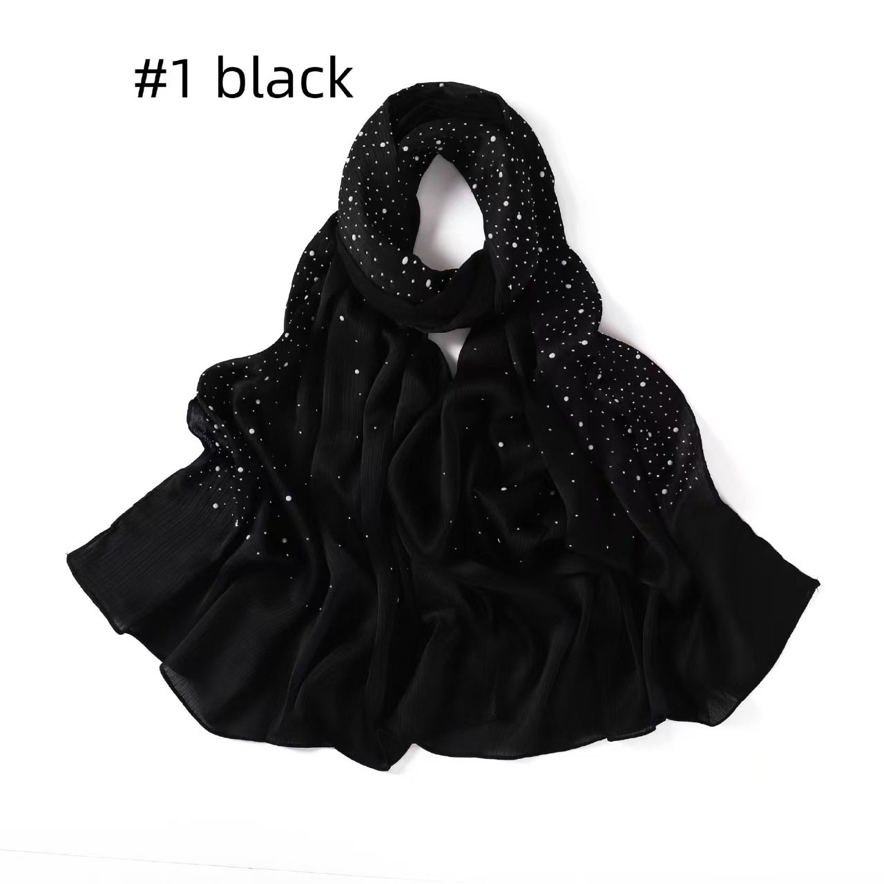 T662 New Silk Bright Smooth Crepe Porcelain Hot Diamond Scarf
