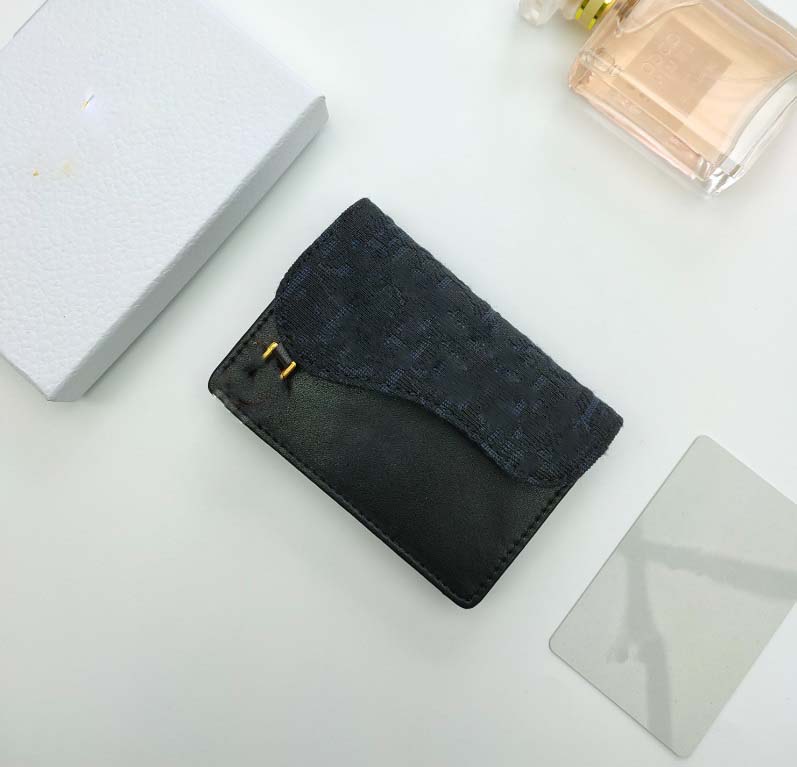High quality Designers Genuine Leather Wallets For Men Classic flower Card Holder Coin Purse Luxurys bag High-end plaid style
