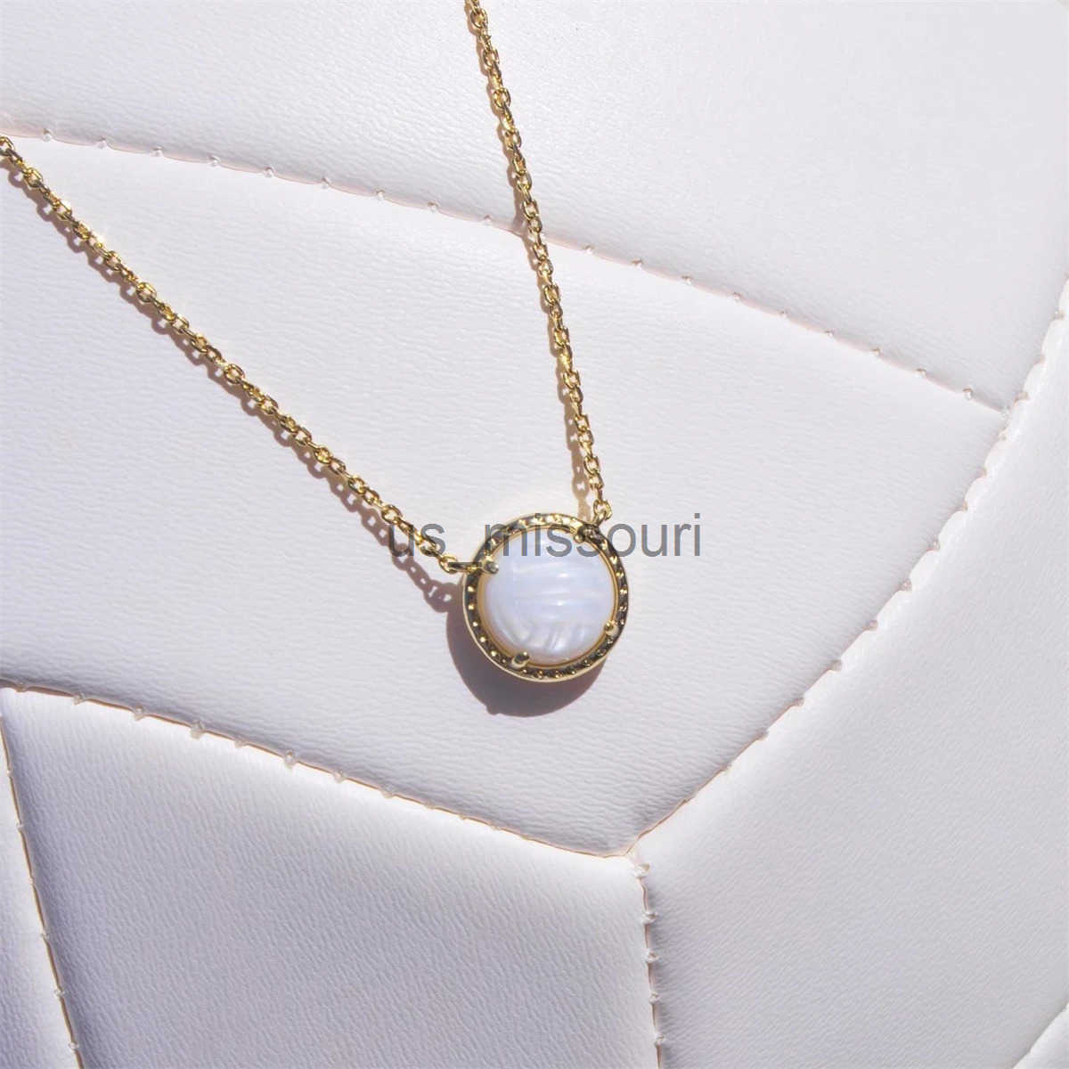 Sports Series Volleyball Necklace Womens Sports Style Cheer Horn Shell Necklace Ins Hot Selling New Product Color Preserving J250509