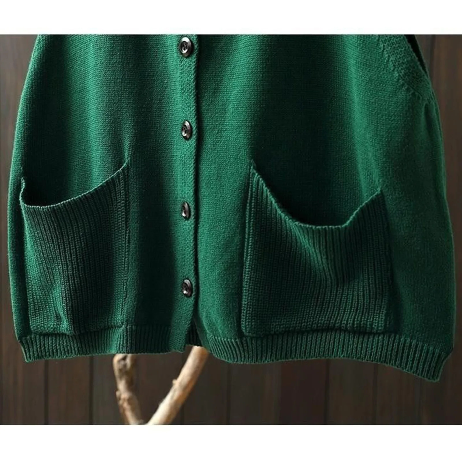 Womens sweater vest front plain weave sleeveless knitted hooded jacket autumn cardigan simple and fashionable 100 matching 250430Z