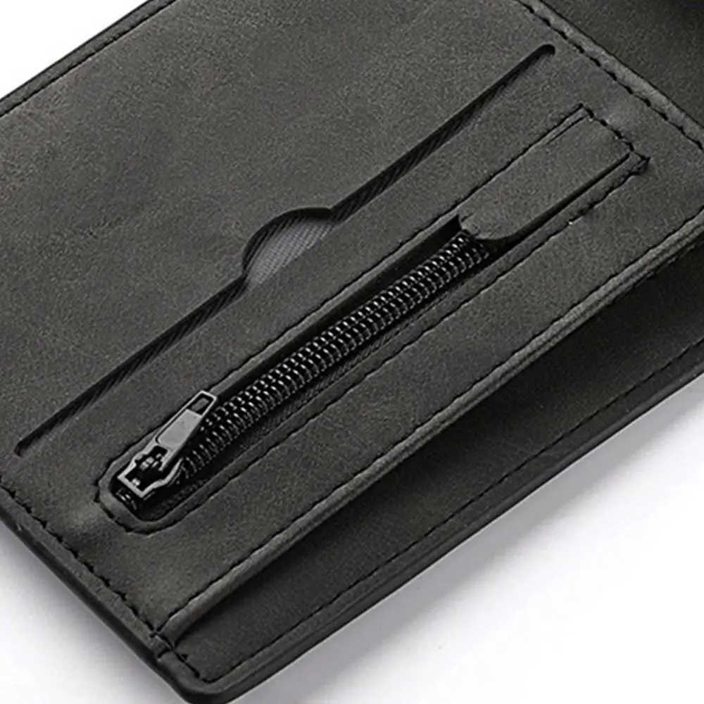 Multi card slot machine mens wallet fashionable folding large capacity coin wallet PU leather short wallet Z250509-1