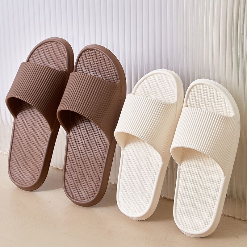 FP-89 Solid Color Korean-Inspired Non-Skid House Wearing Elevated Thong Sandals for Men & Women