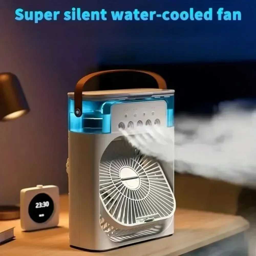 Summer Cooling Fan Desktop Humidifier New Five-hole Spray Fan USB Portable Practical Hydrocooling Indispensable Chiller Office X250508