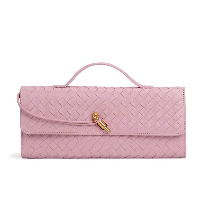 Designer 2025S New Spring Color Contrasting Grass Woven Bamboo Basket Water Bucket Handbag Fashion Shoulder Diagonal Cross Women Bag