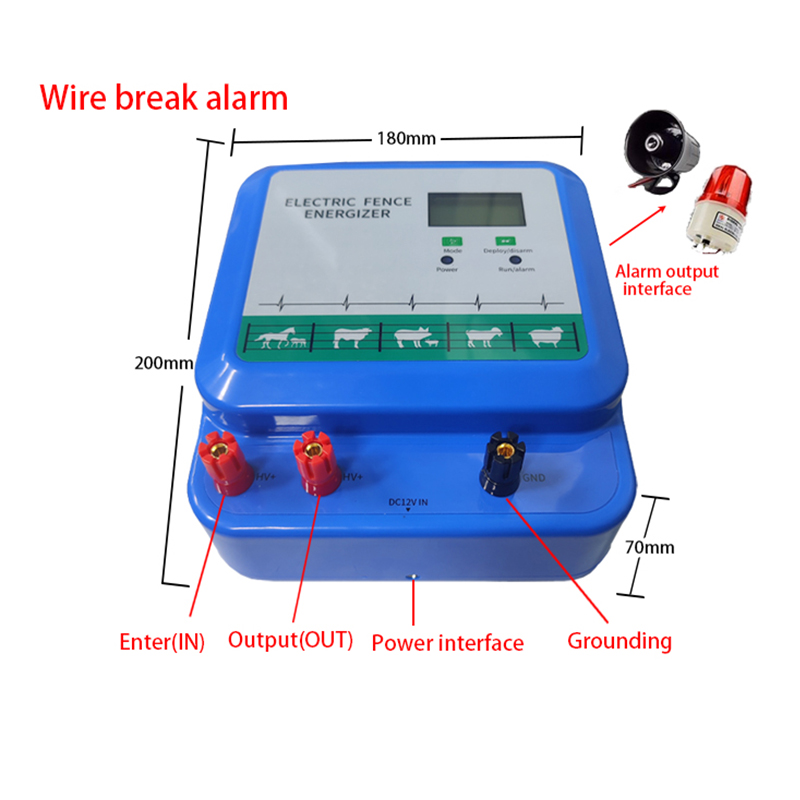Electric Fence with Secure Pulses for Animal Containment & Protection- Durable Perimeter Security Fencing