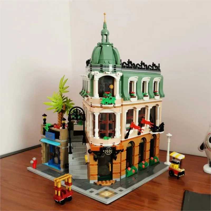 10297 Building Blocks Creative Expert Boutique Hotel Model Modular Houses Bricks Kids Toys for Children Adults Gifts Brinquedos X250509