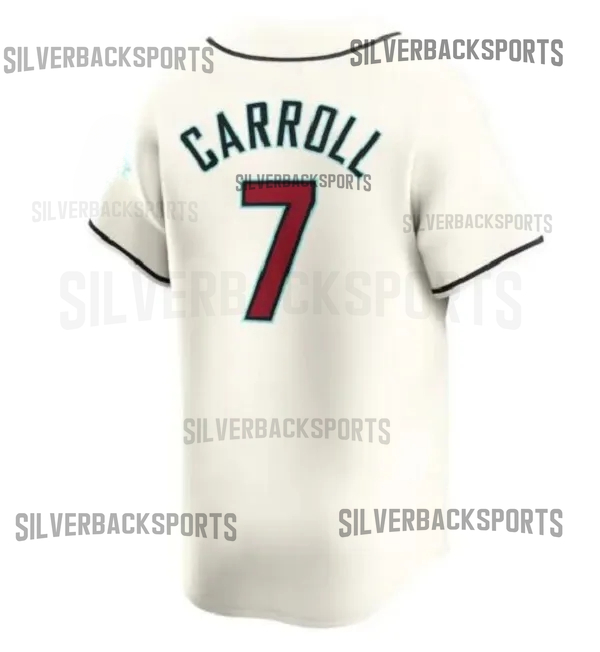 Corbin Carroll 2025 City Connect Baseball Jersey Carroll Ketel Marte Gabriel Moreno Geraldo Perdomo Randy Johnson Shirts