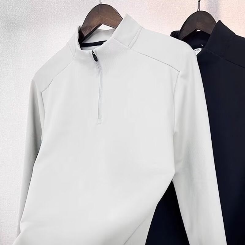 American style stand up collar zipper hoodie for men in spring autumn, with high-end feel and a German velvet base top