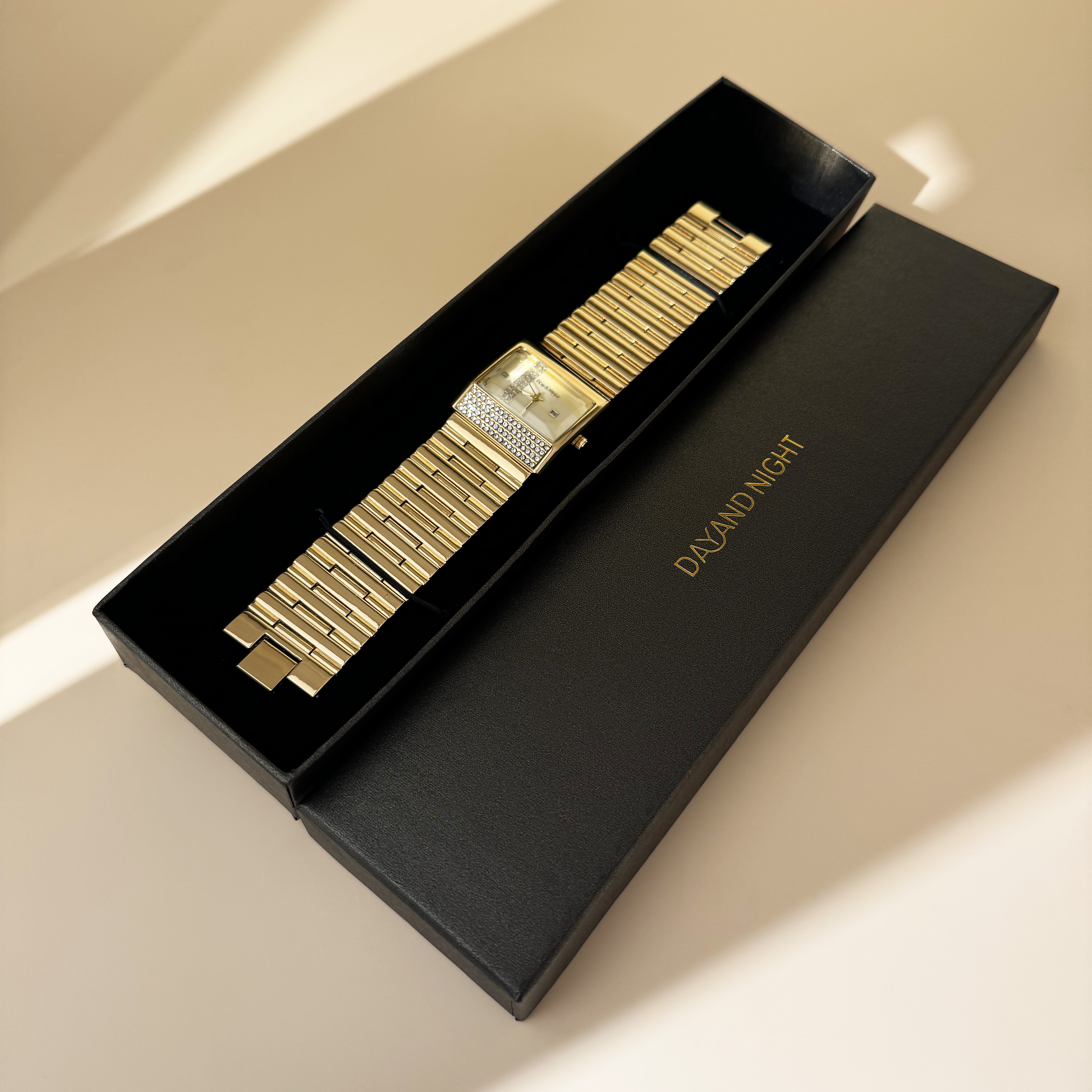 Dayand Night Brand Elegant Womens Dress Watches with Shimmering Stone Accents Ideal For Special Occasions