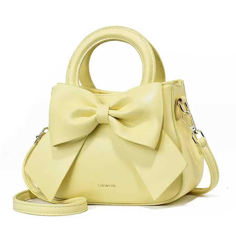 2024 New Trends Womens Small Square Bag Bow Single Shoulder Bag Fashionable Western Cross Bag Handbag Z250509-1