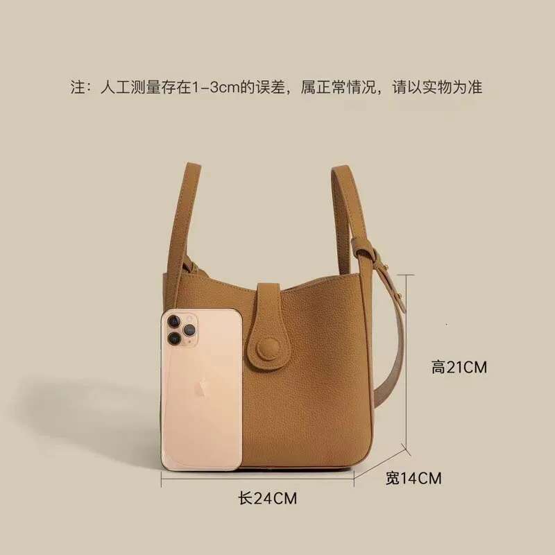 leather basket bucket bags women handbag designer quality tote commuter shoulder crossbody composite bag