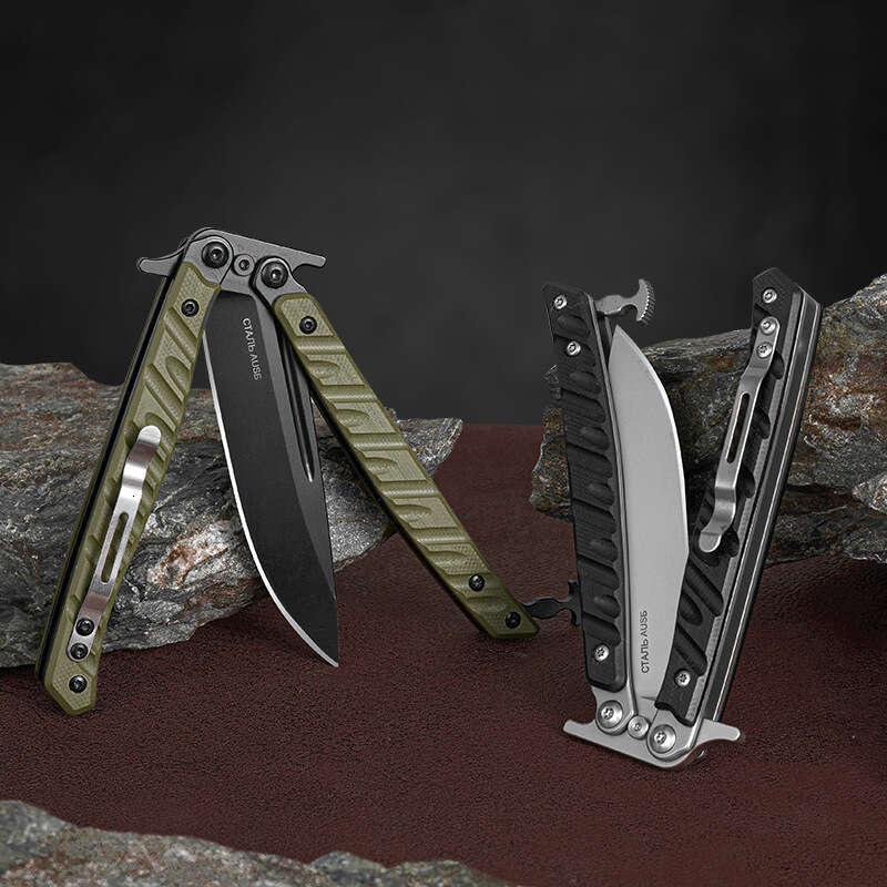 Butterfly Folding Multi functional Outdoor Portable Wilderness Survival Fruit Knife
