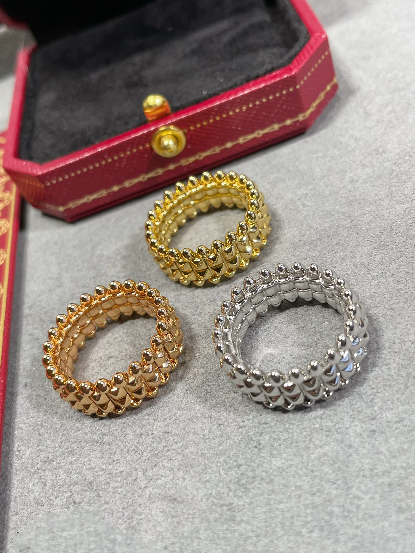 Brand Designer Ring Womens Rings Diamond Gold Platinum Full Diamond Luxury Classic Fashion Gift Birthday Festival Valentine's Day Gift Box CACA