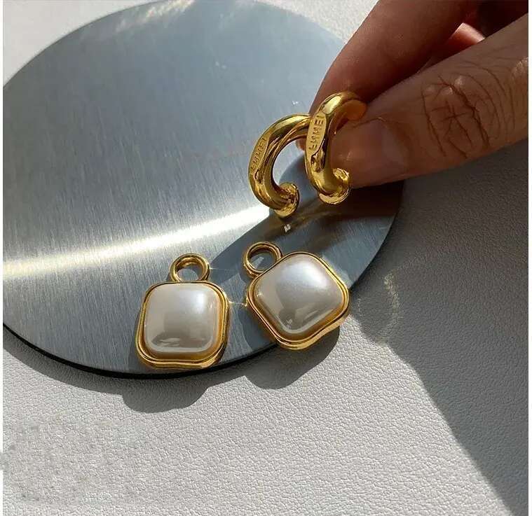 Pearl Earrings Designer Women Plated Brand Letters Gold Stud With Box For Party Weddings Jewelry Gift designer bag