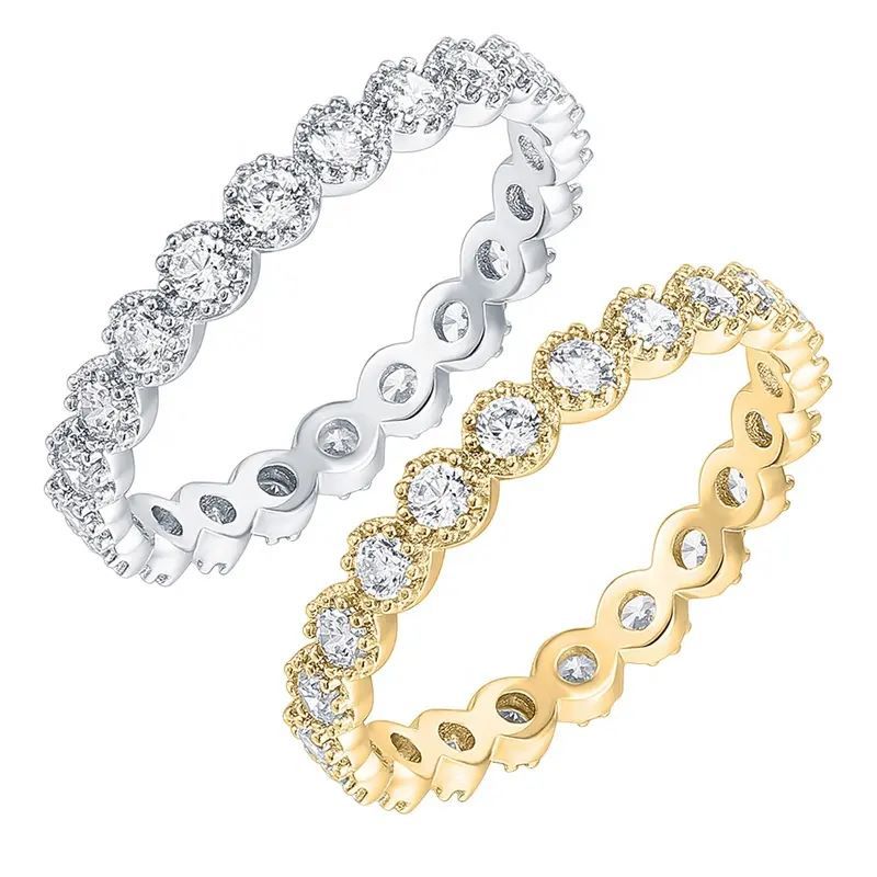 Sophisticated Unisex 925 Sterling Jewelry Piece with Polished Surface & Clear Cz Gemstones