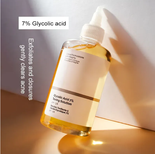 Wholesale 240ml Ordinary Glycolic Acid 7% Toning Solution Nourishing Gentle Glycolic Acid Toner Exfoliating Moisturizing Control Oil Treatment Acid Fa