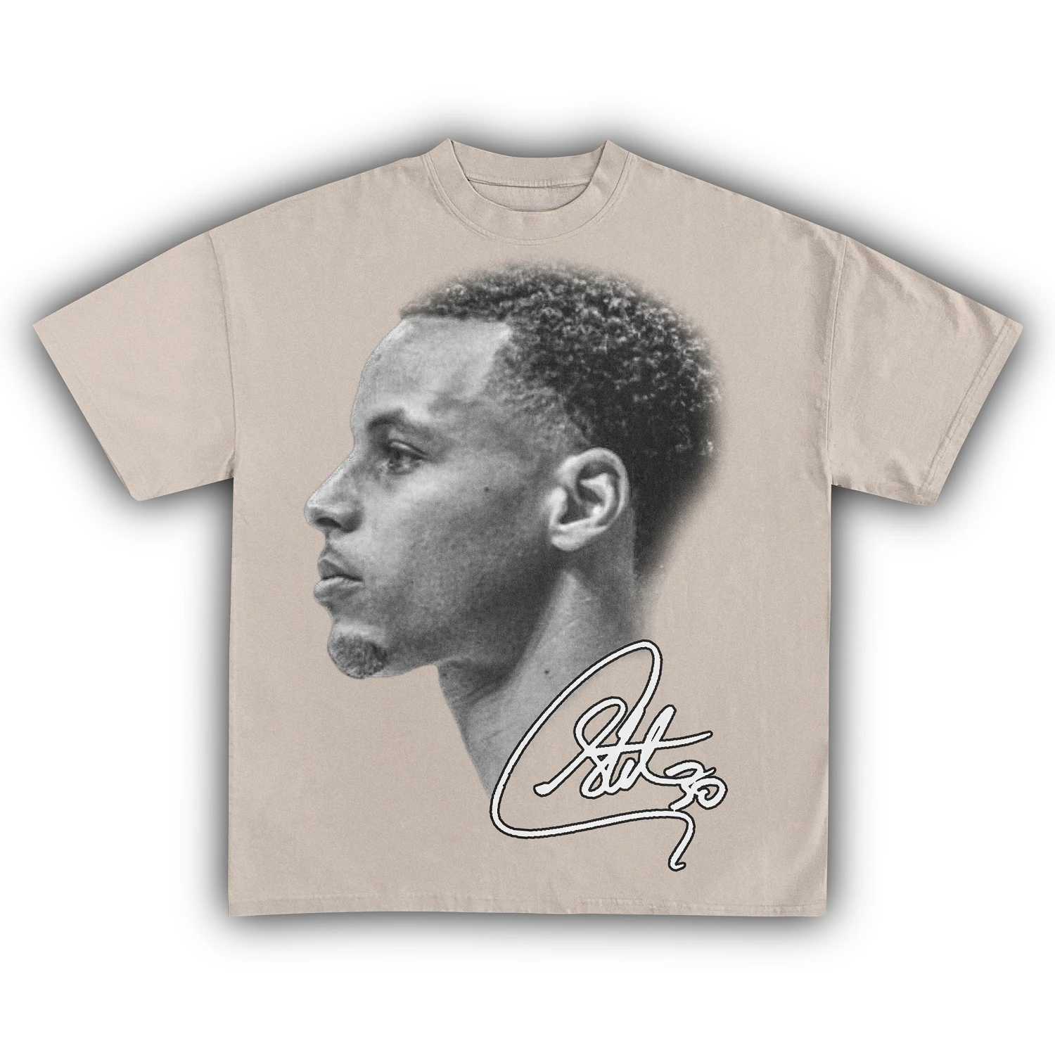 2025 Trendy Highstreet Men Women T-Shirt Basketball Star Character Graphics Printed Clothing Casual Loose Tees Tops for UnisexT250508