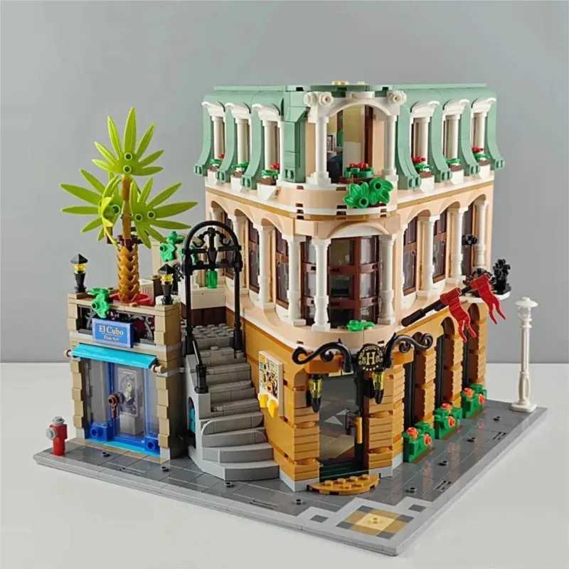 10297 Building Blocks Creative Expert Boutique Hotel Model Modular Houses Bricks Kids Toys for Children Adults Gifts Brinquedos X250509