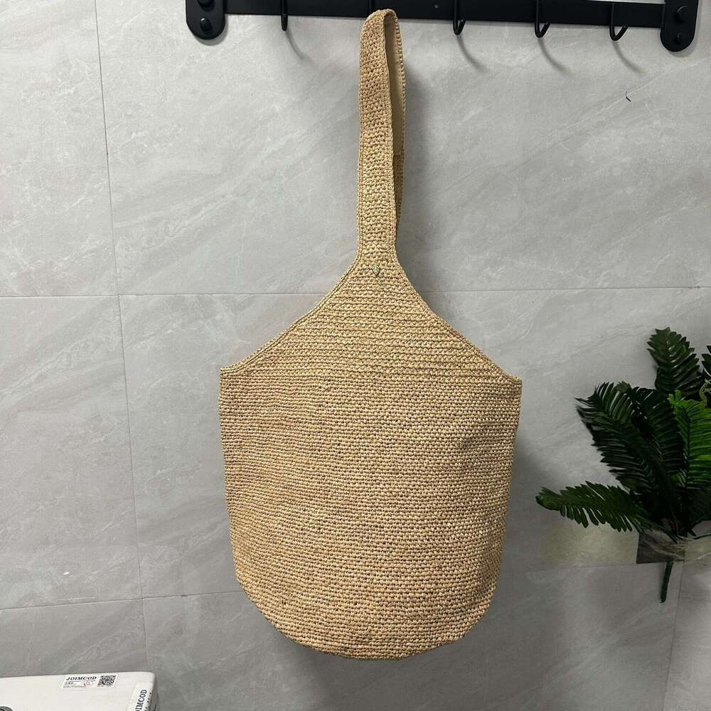 Beach Bag Japanese And Korean Feng Shui Bucket Handmade Woven Lafite Grass Women S Summer Beach Travel Shoulder Bag KQ