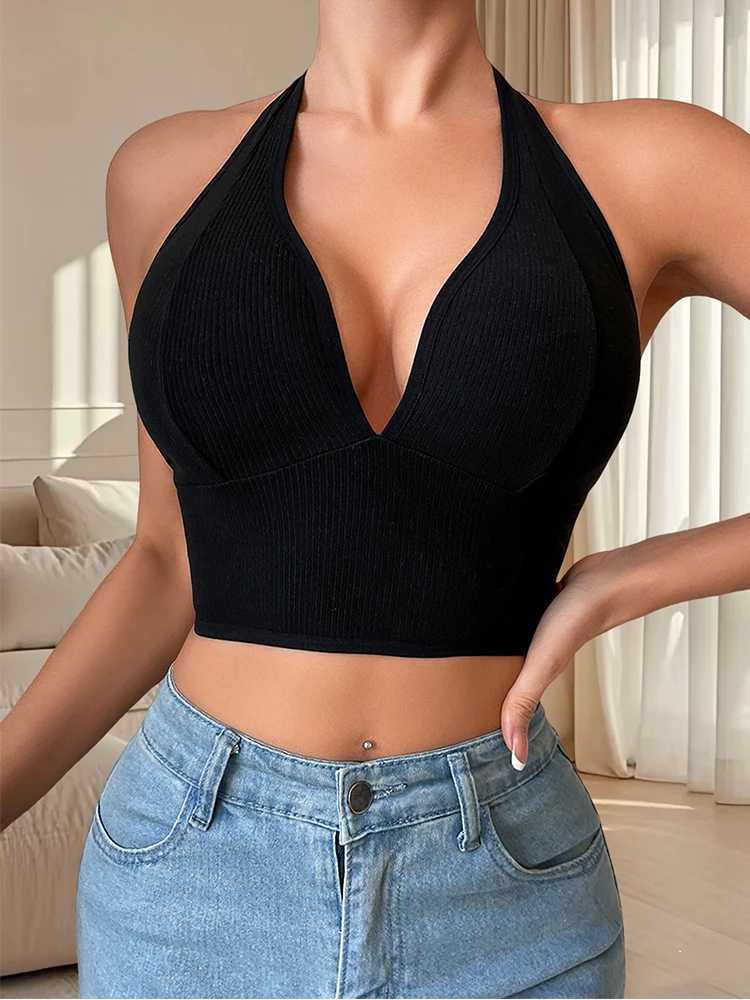 1 seamless womens sexy vest ribbed breathable underwear sports vest top of the line sports backless womens underwear vestXJ250508