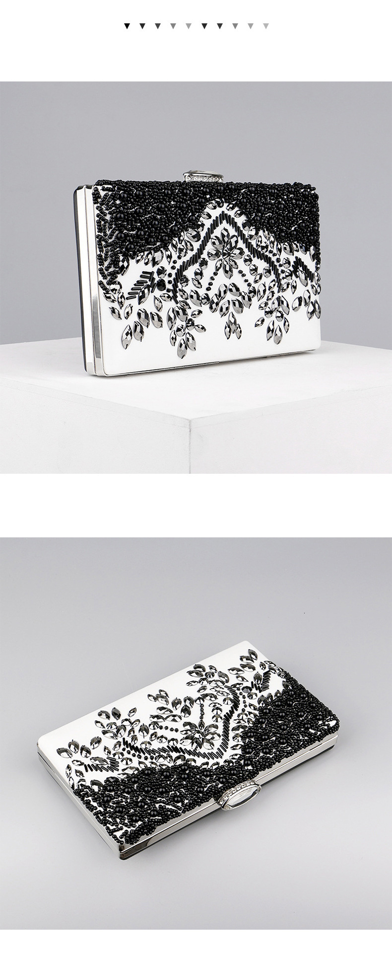 Free Shipping Luxury Brand New Women's Designer Social Socialite Banquet Handbag Pearl Embroidered Dress Cheongsam Bag Women's Evening Dress