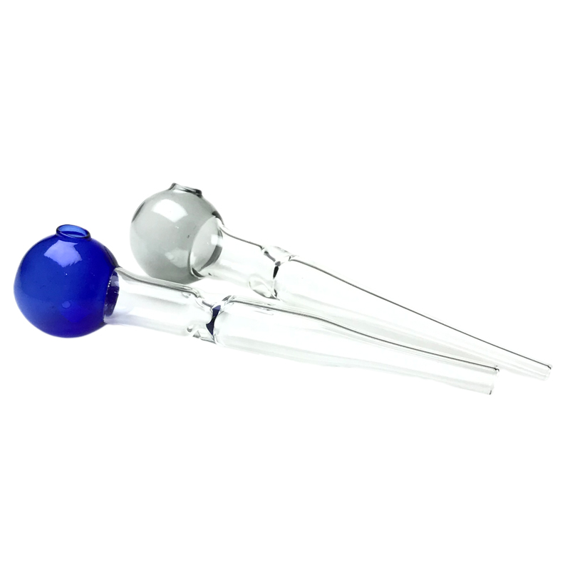 33mm Big Ball Oil Burner Glass Smoking Pipe with 5.7 Inch Lollipop Style Thick Pyrex Hand Pipes