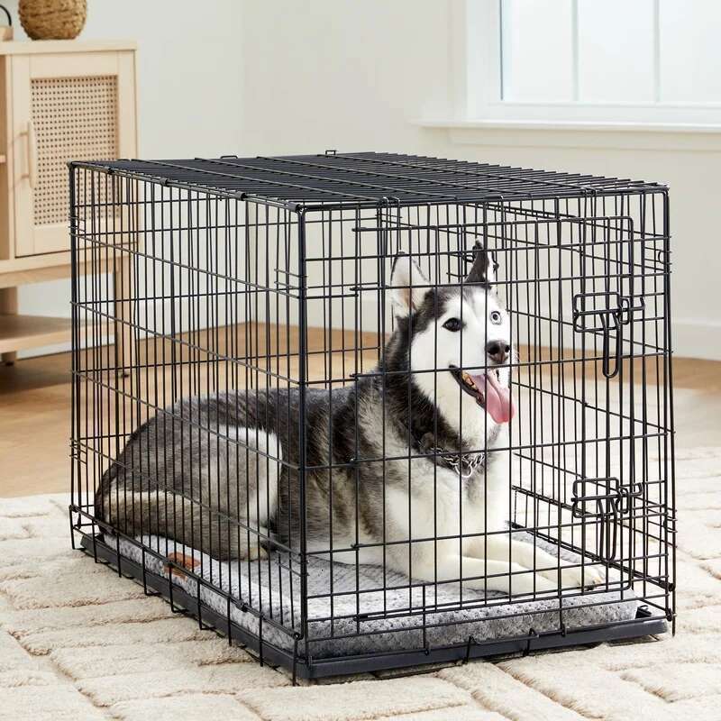 Cozy Dog Mat Plush Foam Bolstered Padded Support Washable Pet Bed Fits 30 Inch Crate