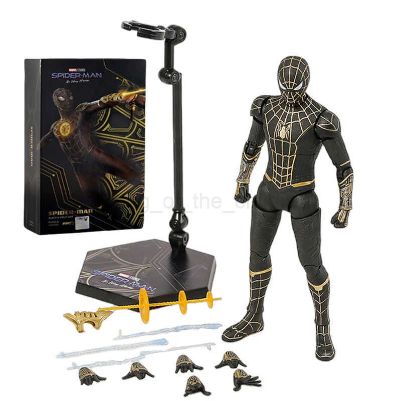 Disney ZD Toy Spider Man No Way Home Marvel legends 1/10 Peter Parker Gold Black Red Model Action Figure Adult Collectible Toy W250509