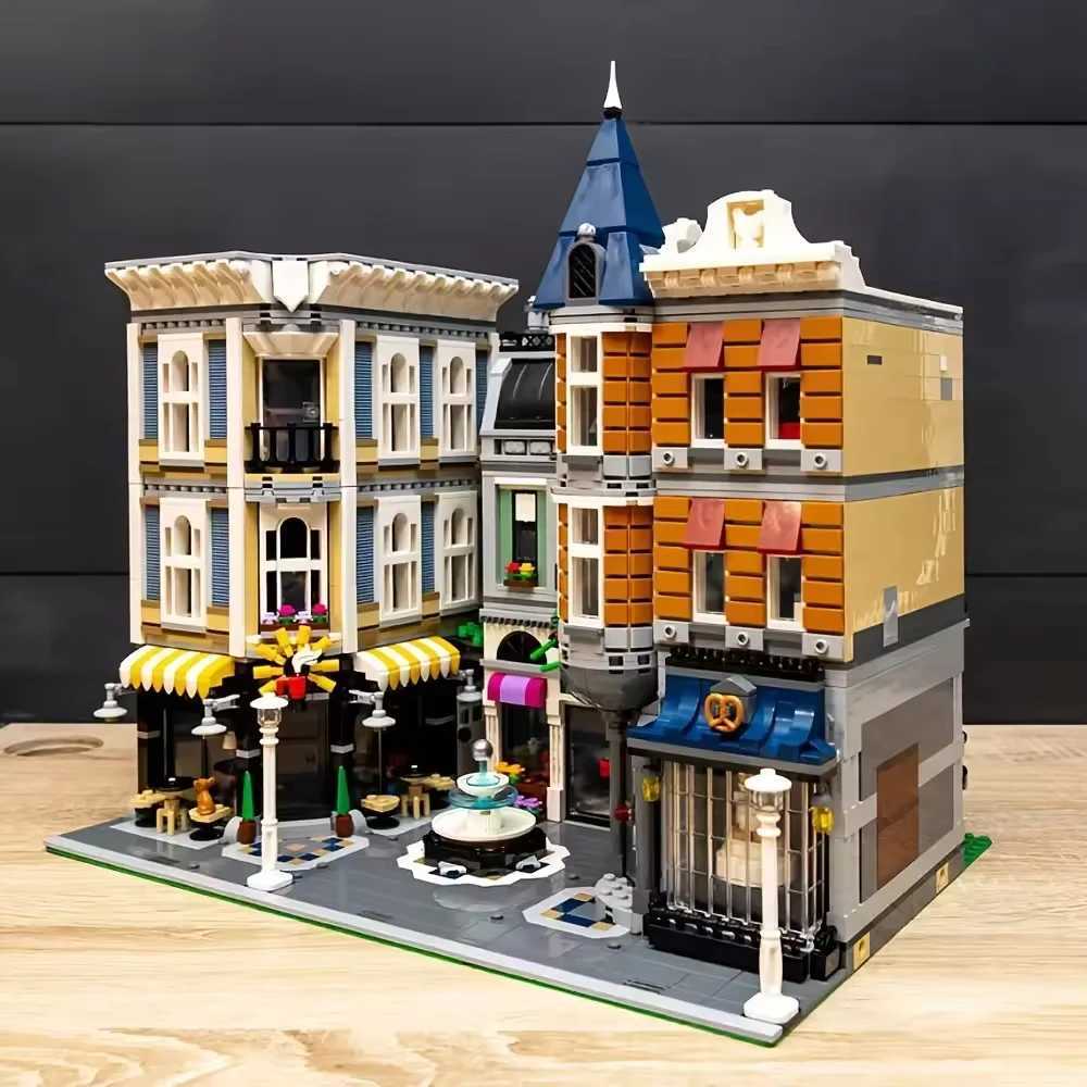 2025 Creatoring Expert Brick Bank Detectives Assembly Square Model MOC Street View Building Blocks Toys 10255 10251 10211 10185 X2505091