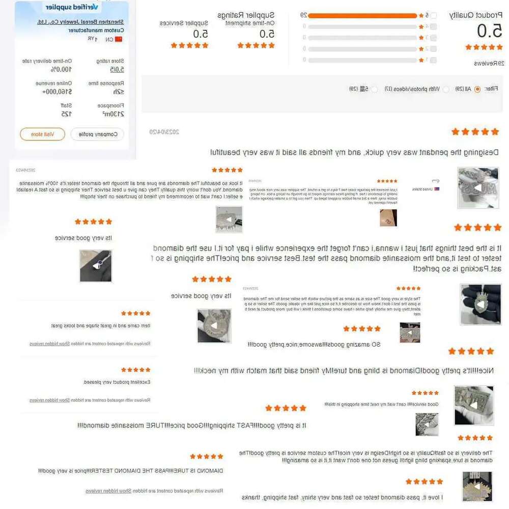 Wholesale Vvs Dia Earring Factory Price 10k 14k Solid Gold Round Brilliant Cut Moissanite Hoop Stud Earrings Men Women designer bag